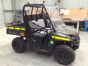Polaris Ranger used for towing poly welding trailer. See other photo for trailer setup